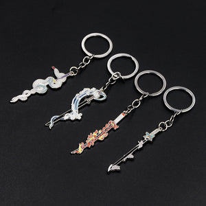 Demon Slayer Schlüsselanhänger Silber Kimetsu No Yaiba Keychan aus Metall Schlüsselbund für Damen und Herren  stickerloveshop   