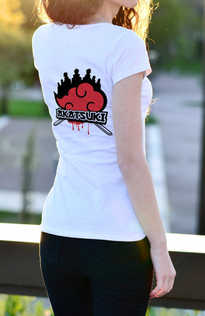 Akatsuki T-Shirt - Naruto Fan Merchandise für Damen und Herren Auto Motiv T-Shirts stickerloveshop XS (nur Damen)  