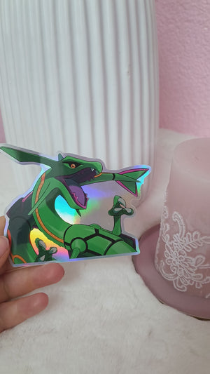 Pokemon Sticker Rayquaza Hologramm Aufkleber