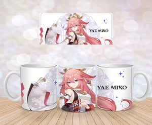 Genshin Impact Yae Miko Keramiktasse - Anime Merchandise  Stickerloveshop   
