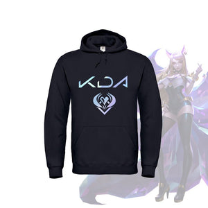 KDA All Out Gaming Pullover in schwarz mit Ahri, Kaisa, Akali und Evelyn - Stickerloveshop