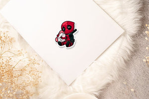 Lustige Marvel Aufkleber mit Deadpool-Motiven - Stickerloveshop