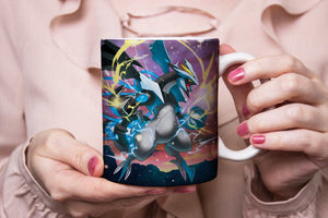 Pokemon-Design Tassen: Nachtara, Gengar, Mew, Rayquaza Kermaik Kaffee- und Teetassen stickerloveshop Kyurem  