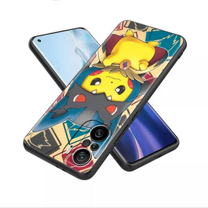 Pokemon Handy Skin Sticker mit Pikachu Motiv - Verschönern Sie Ihr Handy  stickerloveshop Blau  