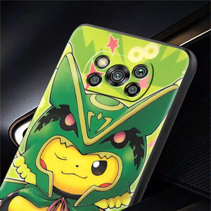 Pokemon Handy Skin Sticker mit Pikachu Motiv - Verschönern Sie Ihr Handy  stickerloveshop Grün  