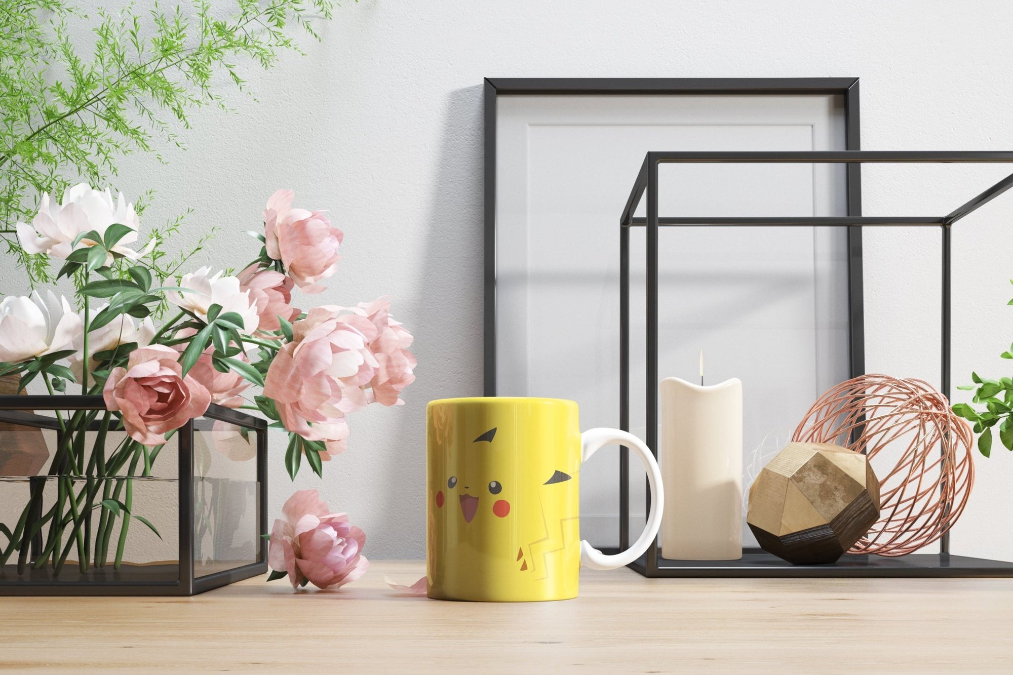 Pokemon Kaffeetasse Pikachu 330ml - Büro - Kinder - bedruckte Tasse Lebenslange Farbgarantie Geschenk Anime Evoli Tasse Kaffee- und Teetassen stickerloveshop Pikatchu  