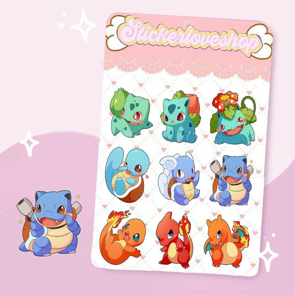 Pokemon Sticker Sheets