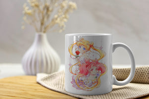 Sailor Moon Tasse - mit verschiedenen Motiven Kaffee- und Teetassen stickerloveshop Serenity und Chibiusa  